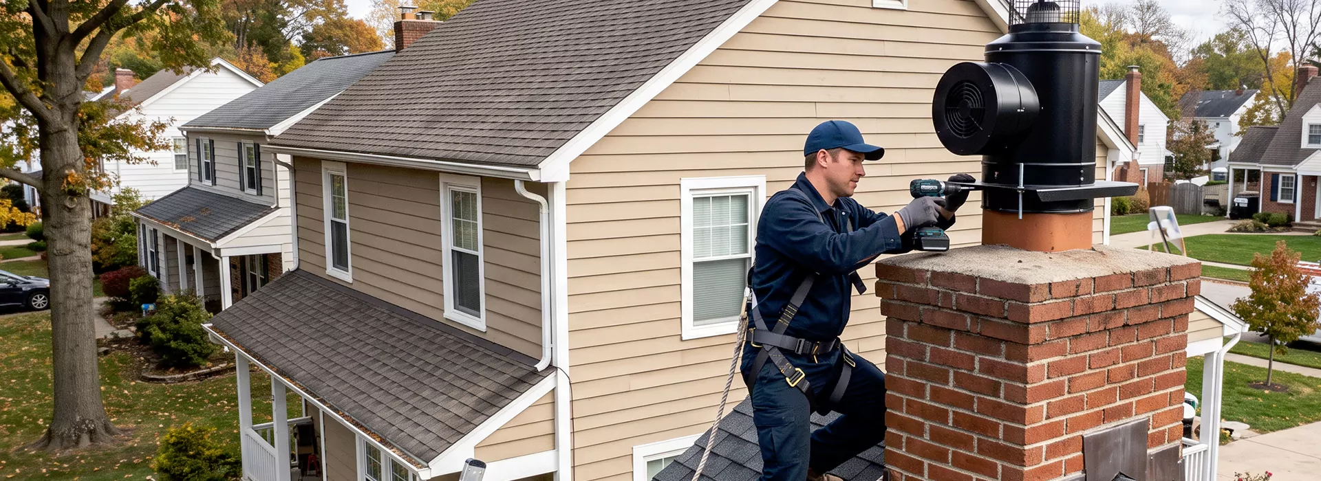 Chimney Fan Installation in Pearland, TX