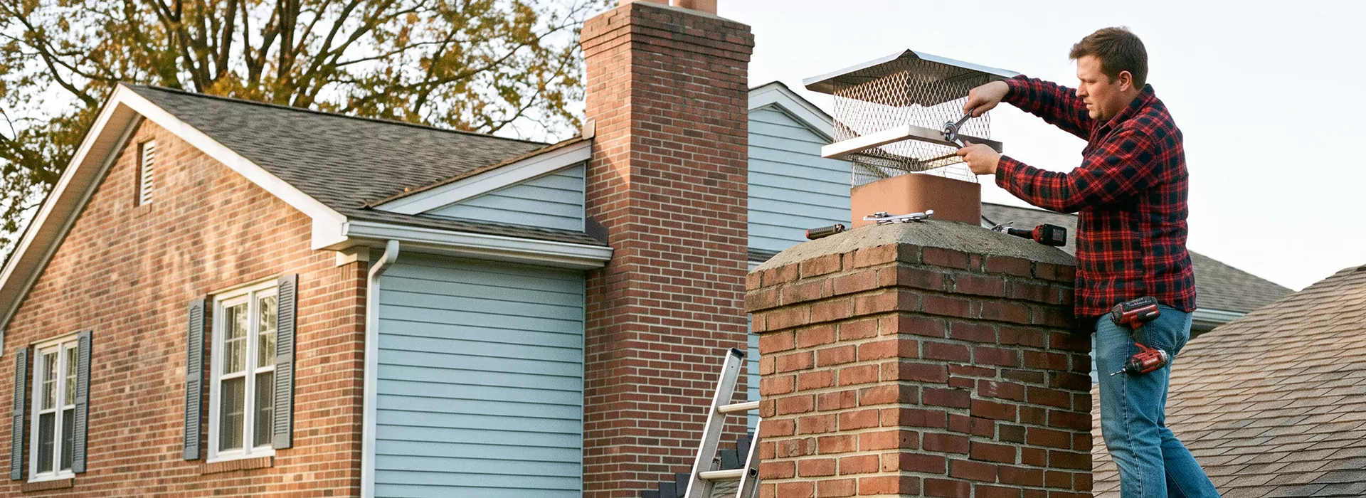 Chimney Spark Arrestor Installation in Pearland