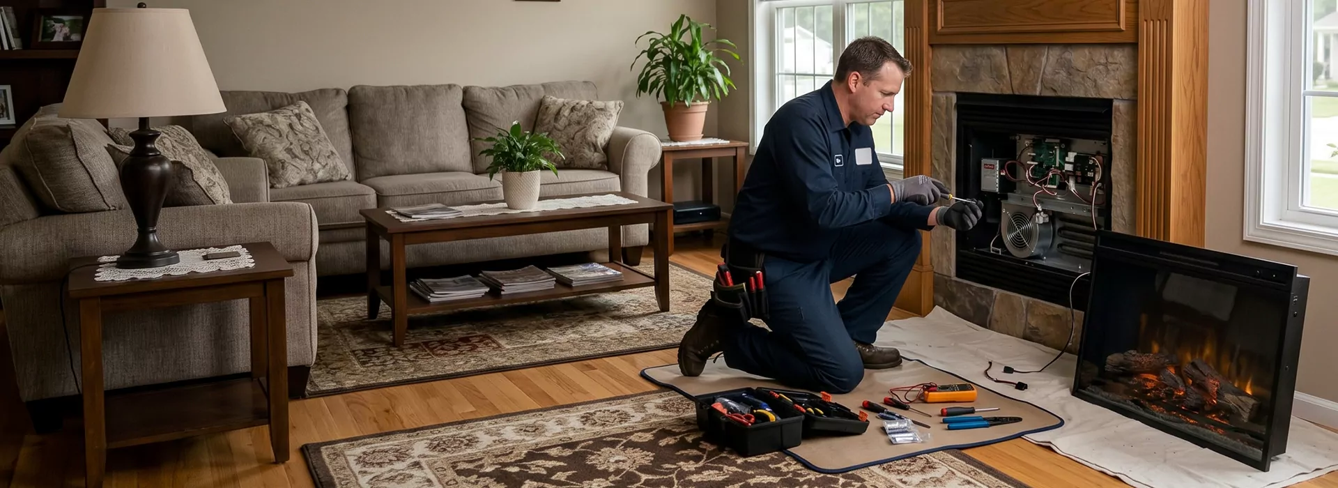 Electric Fireplace Repair in Pearland, TX