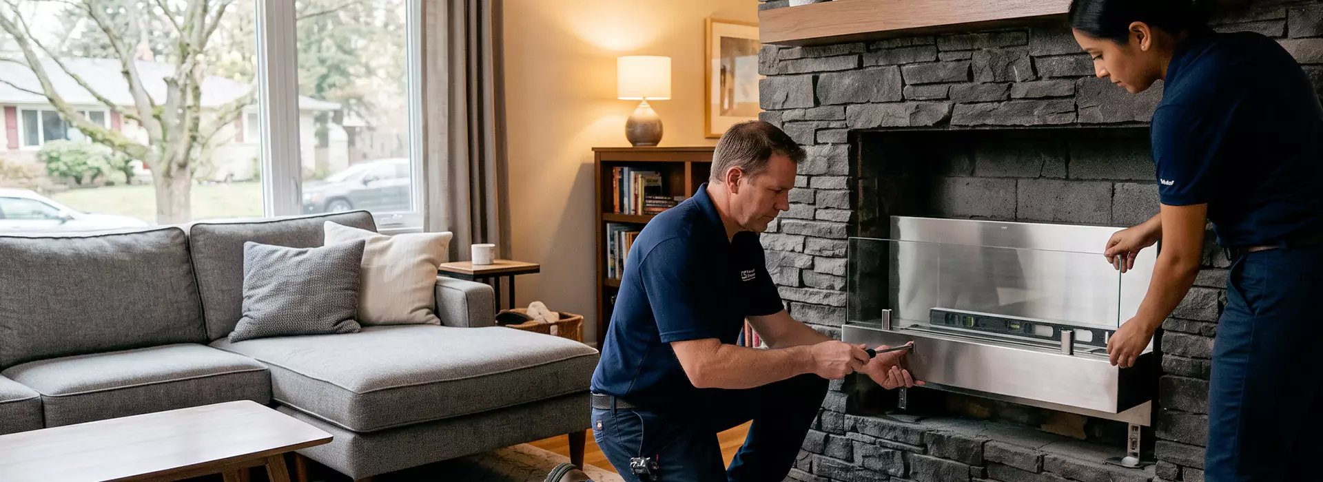Ethanol Fireplace Installation in Pearland, TX