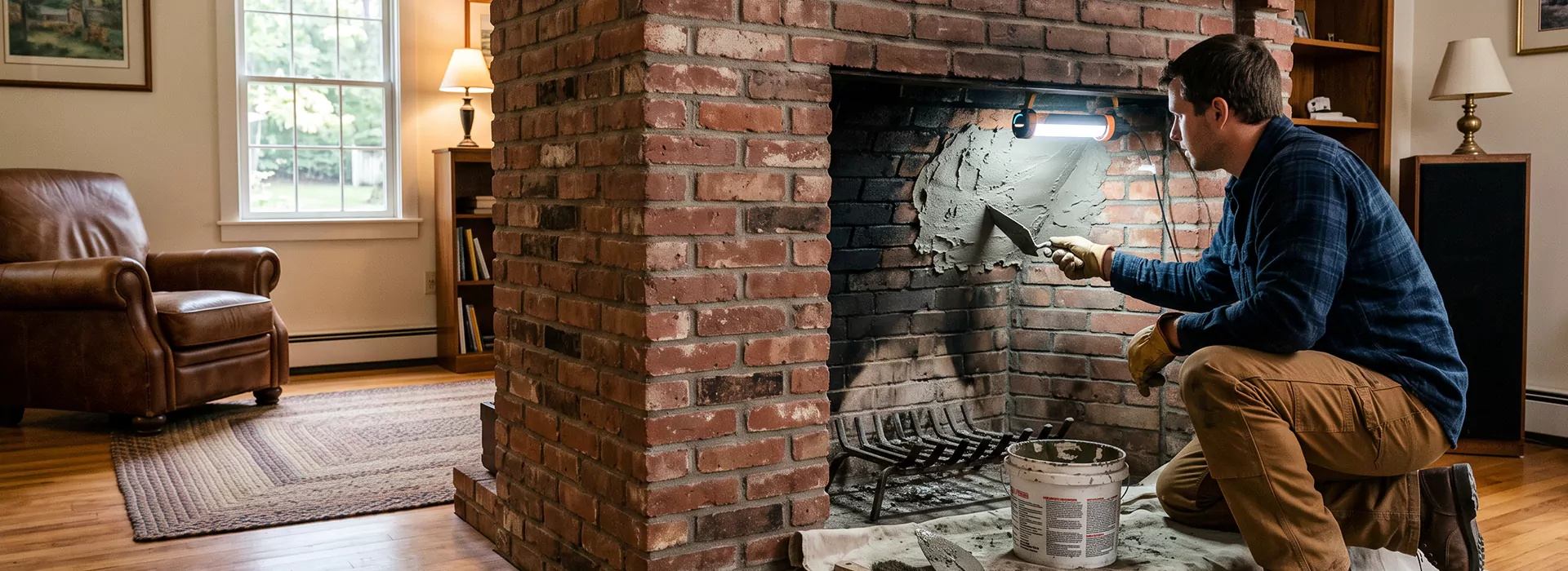 Fireplace Smoke Chamber Repair in Pearland