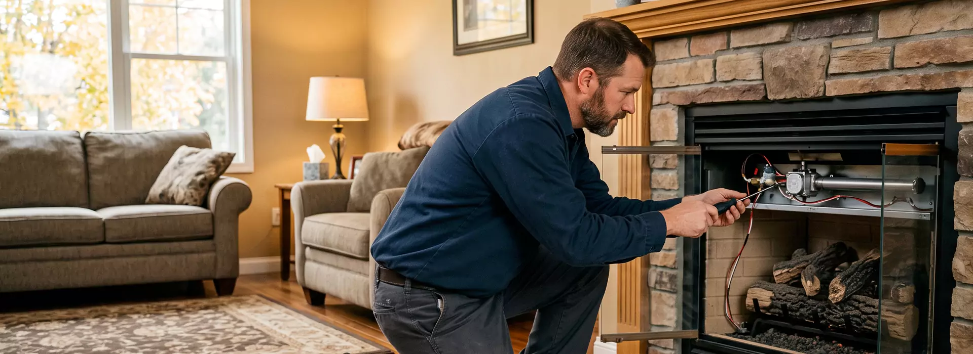 Propane Fireplace Repair in Pearland, TX