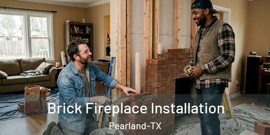 Brick Fireplace Installation Pearland-TX