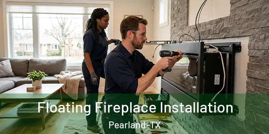 Floating Fireplace Installation Pearland-TX