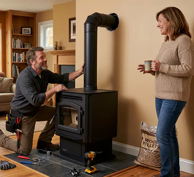 Certified Pellet Fireplace Installation Company: Your Local Pellet Stove Fitting Team in Pearland, TX