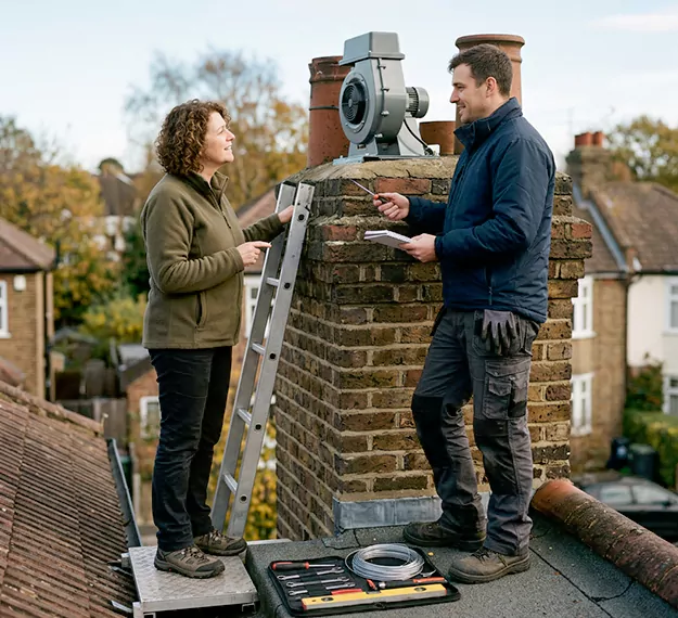 Why Pearland, TX Homeowners Choose Our Chimney Fan Installation Team?