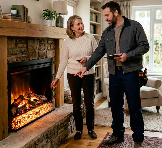 Why Pearland Homeowners Choose Our Electric Fireplace Embers Team?