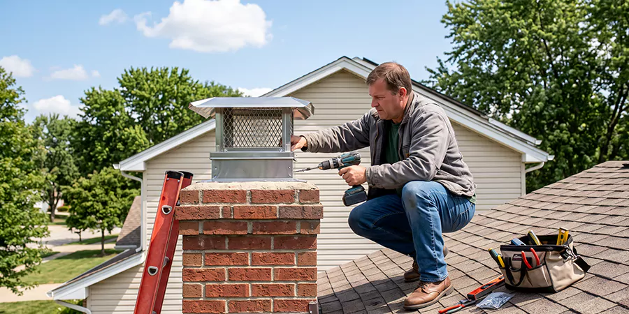 Chimney Top Cover Installation Pearland