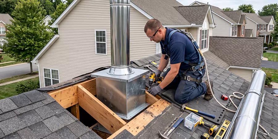 Chimney Support Box Installation Pearland