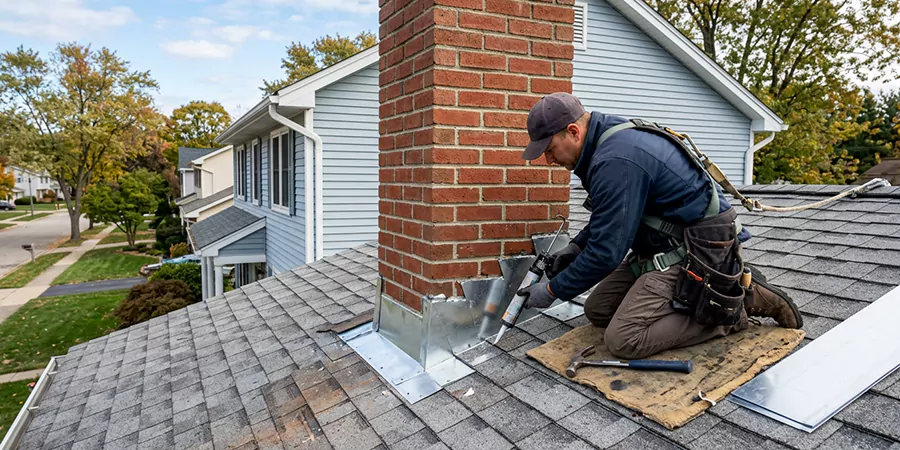 Roof and Chimney Flashing Leak Repair Pearland
