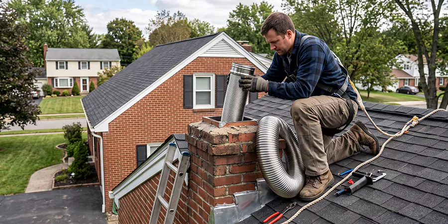 Chimney Sleeve Installation Pearland