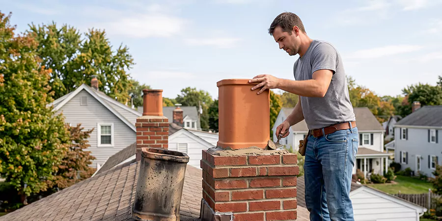 Matching Chimney Pot Replacement Pearland