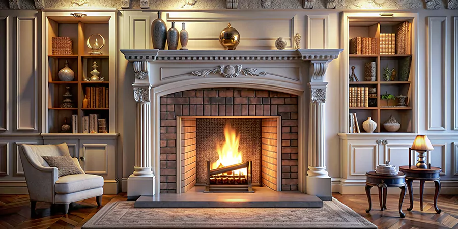 Classic Mantel Decor and Styling Pearland