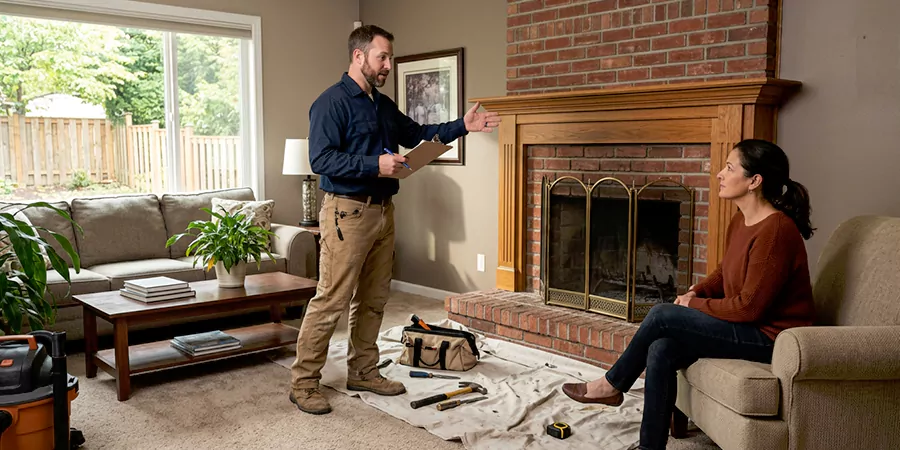 Fireplace and Chimney Removal Service Pearland