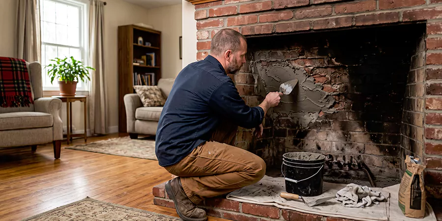 Modern Fireplace Refacing Pearland