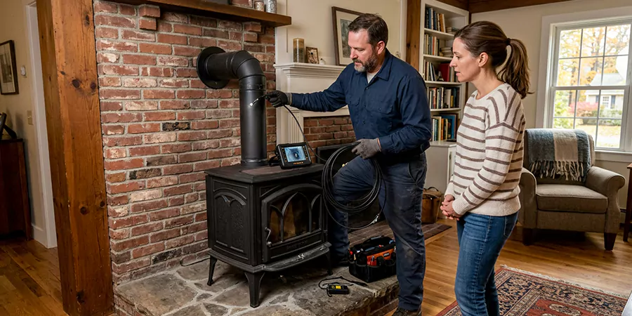 Wood Stove Chimney Inspection Pearland
